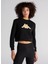 Siyah Kadın Dik Yaka Sweatshirt 341L6RW Logo Bautısta 1