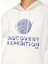 Kırık Beyaz Kadın Kapüşon Yaka Relaxed Fit Baskılı Sweatshirt D3WL-SWT21 3