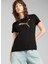 Graphics Floral Cat Logo Kadın Tişört 1