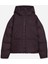 Bordo Kadın Fermuarlı Normal Düz Mont 62648944 Poly Puffer Jacket 3