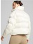 Krem Kadın Dik Regular Fit Düz Mont Shiny Puffer Jacket 2