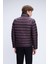 Bordo Regular Fit Hakim Yaka Şişme Mont 5