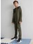 Haki Erkek Çocuk Düz Eşofman Üstü 68180370-EVOSTRIPE Fz Hoodie Dk 2