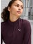 Bordo Kadın Normal Düz T-Shirt 52317044 Run Favorıte 1/4 Zıp W 2
