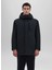 Siyah Erkek Kapüşon Slim Fit Mont I 4I25 P503 2