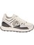 Beyaz-Siyah Kadın Deri Sneaker 20620C 2