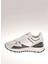 Beyaz-Siyah Kadın Deri Sneaker 20620C 4