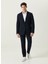 Normal Bel Slim Fit Indigo Erkek Takım Elbise 1087337 1