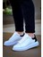 J-X500 Bağcıklı Ortopedik Taban Günlük Erkek Spor Sneaker Ayakkabı Bt Beyaz/siyah 1