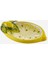 Italy Limoni Beyaz Seramik Servis Tabağı 19X13 cm 2