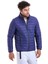 Lacivert Slim Fit Düz Hakim Yaka Şişme Mont 3