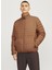 Kahve Erkek Yüksek Yaka Standart Fit Mont Jjestate Packable Puffer Collar Noo 1