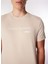 Bej Erkek Bisiklet Yaka Relaxed Fit Baskılı Pamuk T-Shirt J4WM-TST7216 4