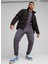 Siyah Erkek Fermuarlı Normal Düz Mont 62646901 Mono Jacket 2