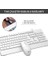 CM106 USB Kablolu, Qwerty Türkçe Dizilim Klavye, 1200DPI Optik Fare, Bilek Dinlendirme, Sağ ve Sol Elle Kullanılabilir, Evrensel Uyum, Türkçe Q Klavye & Mouse Set Beyaz 2