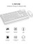 CM106 USB Kablolu, Qwerty Türkçe Dizilim Klavye, 1200DPI Optik Fare, Bilek Dinlendirme, Sağ ve Sol Elle Kullanılabilir, Evrensel Uyum, Türkçe Q Klavye & Mouse Set Beyaz 3