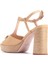 Cammeray 4fx Camel Kadın Topuklu Sandalet 3
