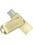 Ultra Dual Drive Luxe USB Type-C Sürücü Akıllı Telefon Bellek 128 GB (Mobil Bellek, USB 3.2 Gen 1, Döner Tasarım, 400 Mb/s Okuma, USB Sürücü, Otomatik Yedekleme) Altın 3