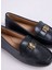 Siyah Kadın Deri Loafer 802925635001 5