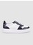Beyaz-Lacivert Erkek Deri Sneaker 100668 1