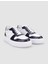 Beyaz-Lacivert Erkek Deri Sneaker 100668 2