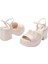 Beyaz Kadın Topuklu Sandalet 35929BG595 4