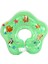 Çocuklar Için 37 cm Yeşil Emniyet Kilitli Havuz Boyun Simidi 2