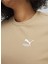62426483 Classıcs Ribbed Slim Tee Bej Kadın Yuvarlak Yaka Normal Kalıp T-Shirt 2