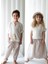 Linen Line Kahve Beyaz Çizgili Carrot Pantolon + Krem Keten Ipli Gömlek 3