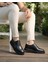 Black Serina 3006 Hakiki Deri Erkek Casual Siyah 4