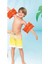 Renkli Çift Boğumlu Kırmızı Kolluk 25X17 Cm, 6-12 Yaş, Yüzme Güvenliği Sağlar 2