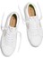 411301W1KW-SALVAS Leather Sneaker Beyaz Deri Kadın Lifestyle Ayakkabı 4