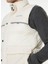 Krem Erkek Kapüşonlu Normal Kalıp Puffer Yelek D4WM-YLK3243 6