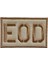 Bej Zemin Eod Nakış Patch Peç - 9x5 cm 1