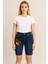 Jeans Ayıcık Desenli Likralı Kot Şort 1