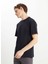 Siyah Erkek Relaxed T-Shirt MW7NM203877001 Relaxed Fit Small 3