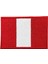 Peru Bayrağı Nakış Patch Peç - 8x5 cm 1