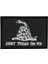 Dont Tread On Me Yazılı Nakış Peç Patch - 8x5 cm 1
