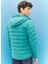 Su Yeşili Erkek Mont L87HSZDO Puffer Ceket 5