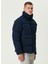 Lacivert Erkek Comfort Fit Kapitone Mont 1091924 4