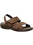 106894N 5fx Kahve Erkek Comfort Deri Sandalet 1