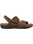 106894N 5fx Kahve Erkek Comfort Deri Sandalet 2