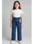 Kız Çocuk Jeans Beli Lastikli Kot Pantolon 1