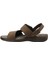 106894N 5fx Kahve Erkek Comfort Deri Sandalet 3