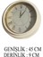 Dekoratif Duvar Saati Krem Renk 45 cm 3