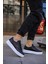 J017 Pyramid Ortopedik Taban Günlük Cilt Erkek Sneaker Spor Ayakkabı Cbt Siyah 4