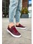 J015 First Edition Ortopedik Taban Günlük Cilt Erkek Sneaker Spor Ayakkabı Cbt Bordo 2