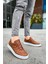 J040 C-Rey Ortopedik Taban Günlük Cilt Erkek Sneaker Spor Ayakkabı Cbt Taba 2