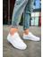 J015 First Edition Ortopedik Taban Günlük Cilt Erkek Sneaker Spor Ayakkabı Cbt Beyaz 2