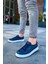 J043 Cowien Ortopedik Taban Günlük Cilt Erkek Sneaker Spor Ayakkabı Cbt Lacivert 1